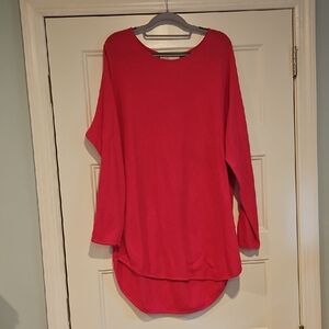 EUC Michael Kors Vibrant Fuschia Knit Top L